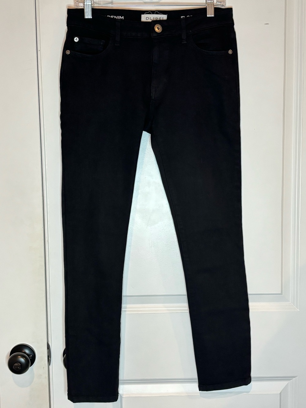 DL1961 Florence Instasculpt Smart Denim Skinny Jeans Black 28